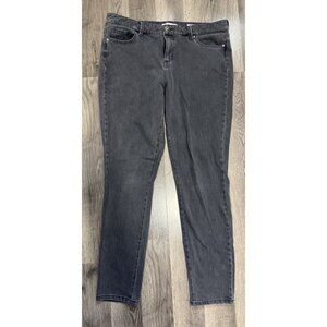 Vintage America Jeans Women's Size 12 Dark Gray Boho Skinny Straight Leg 12/31